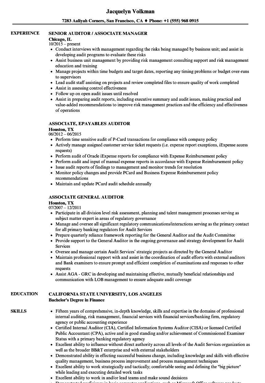 audit-senior-associate-resume-march-2022