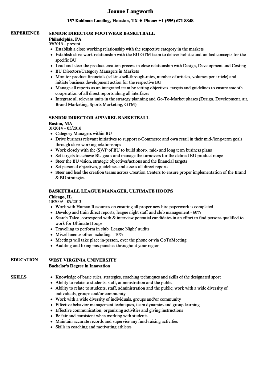 basketball-resume-samples-velvet-jobs