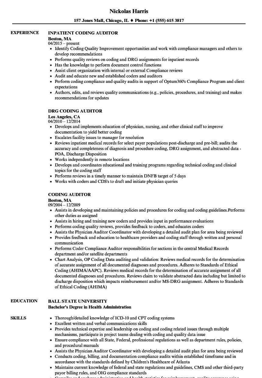 Radiology Coding Sample Charts