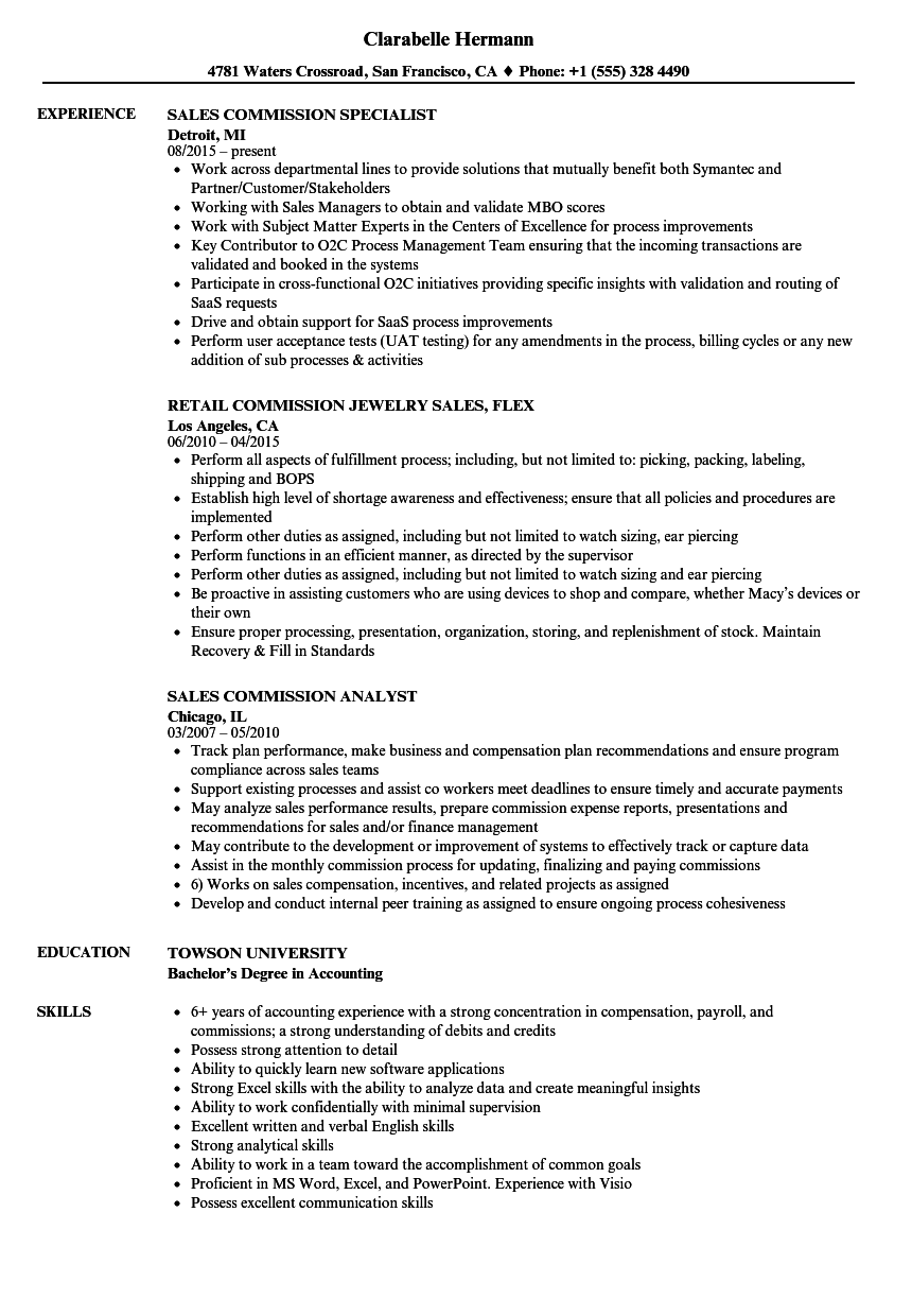 Resume For Commissioned Sales Associate - Nordstrom - Commission Sales Associate Resume Example