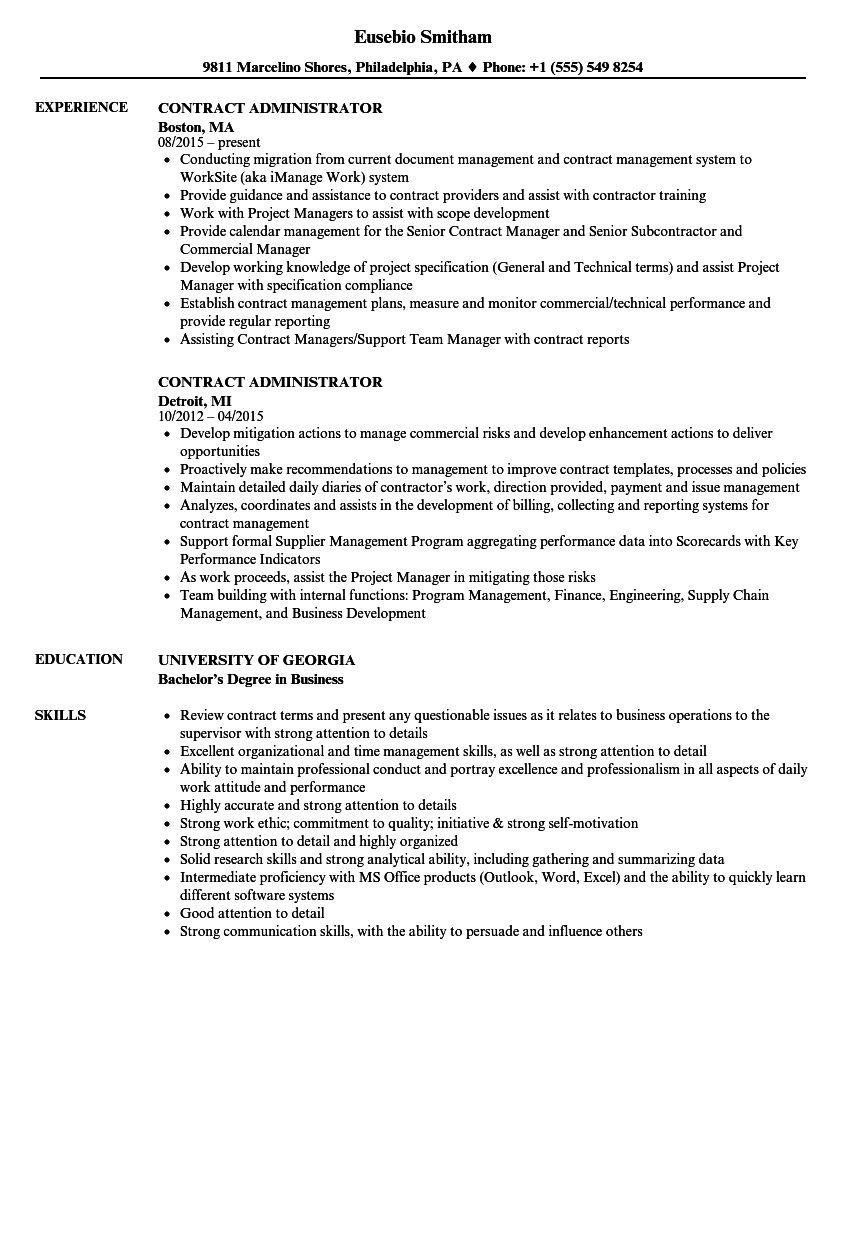 contract manager job responsibilities