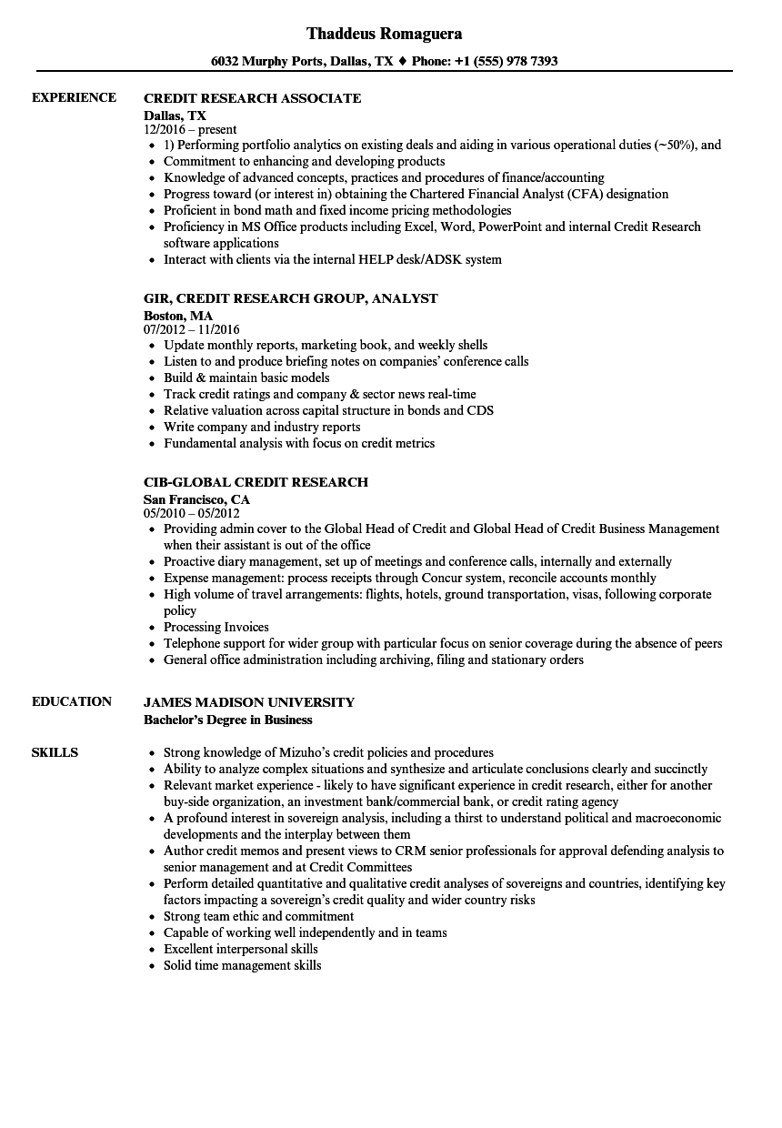 Buy side equity research analyst resume