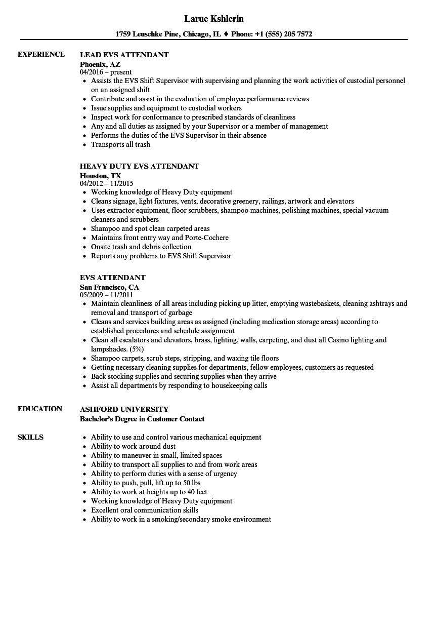 Gaming Attendant Resume Meyta