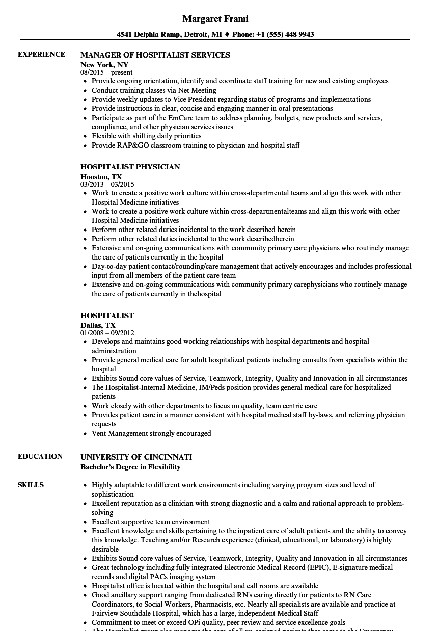 Internal medicine cv sample Internal medicine cv sample image