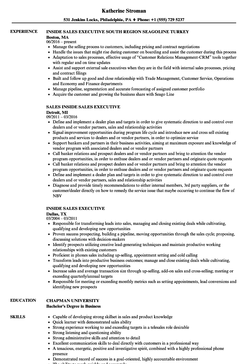 Resume Format Word File For Sales Executive - Best Resume ...