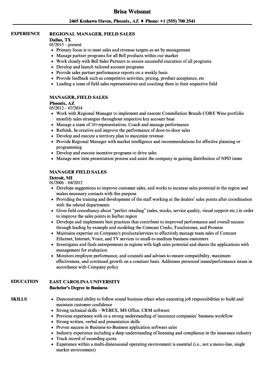 sample resume for area sales manager in fmcg