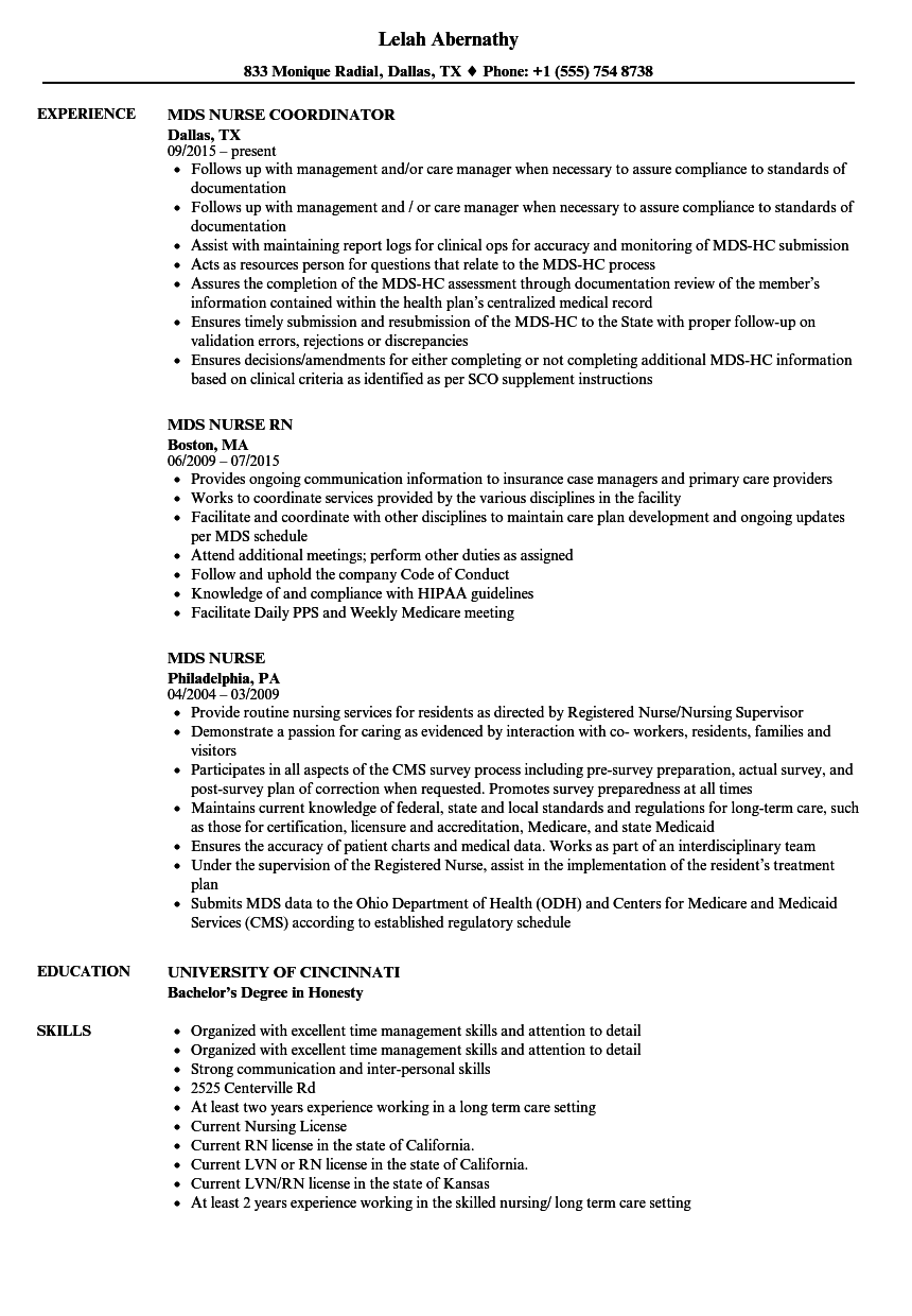 Mds Charting Examples