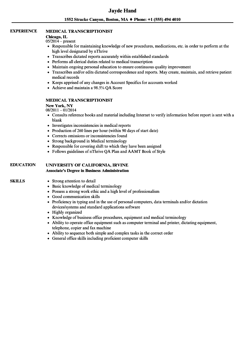 Medical Transcription Samples