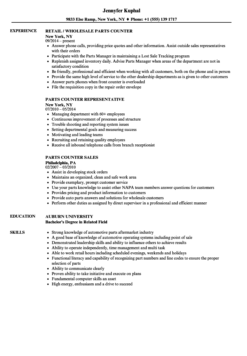 Counter Sales Resume Counter Sales Representative Resume Samples