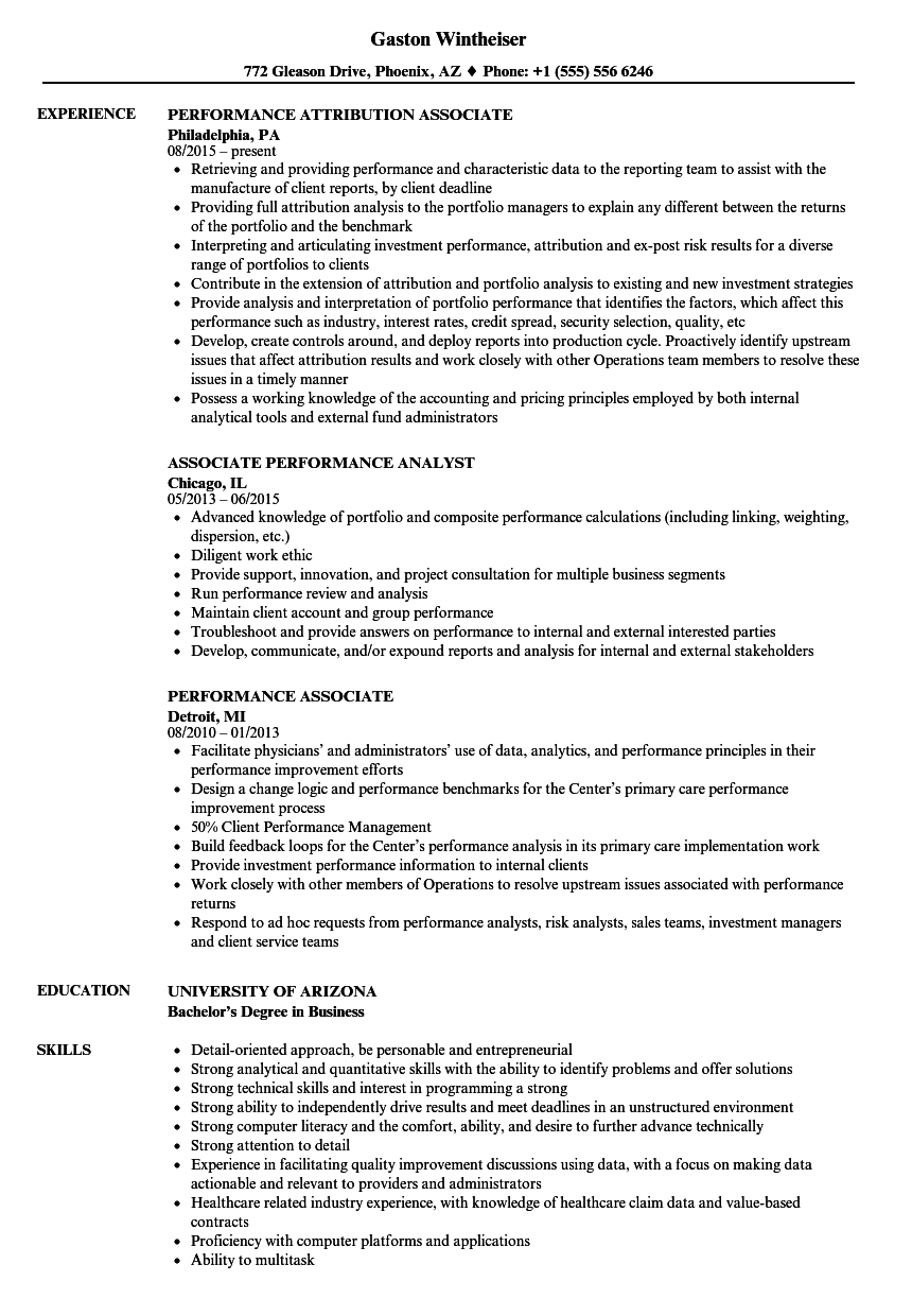 performance-associate-resume-samples-velvet-jobs