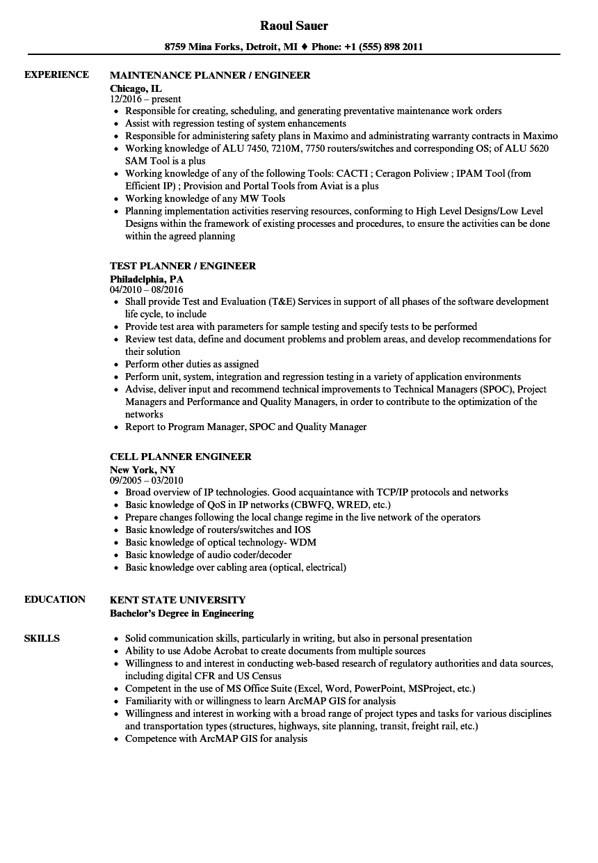 Capacity planning engineer job description