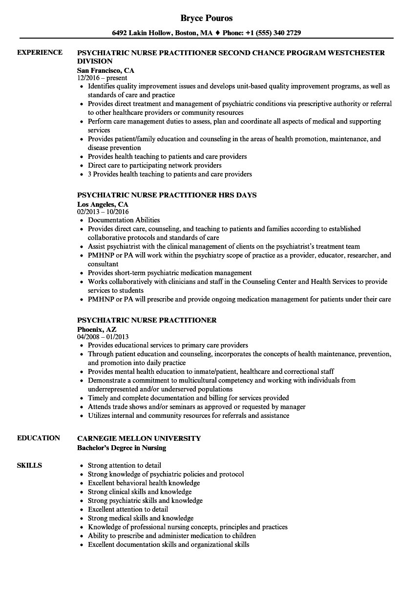 New Grad Nurse Practitioner Resume Examples