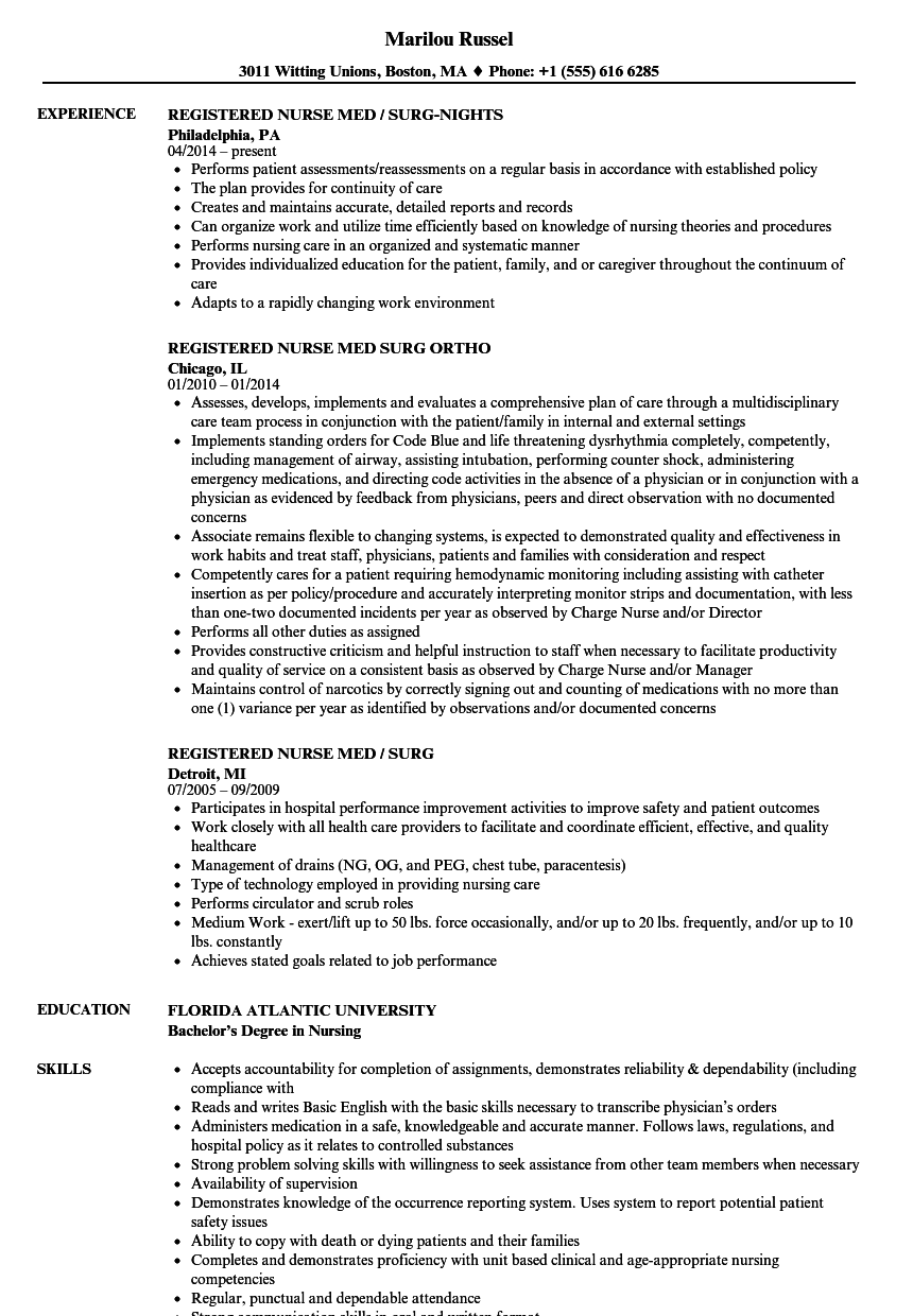 Registered Nurse Resume Template from www.velvetjobs.com