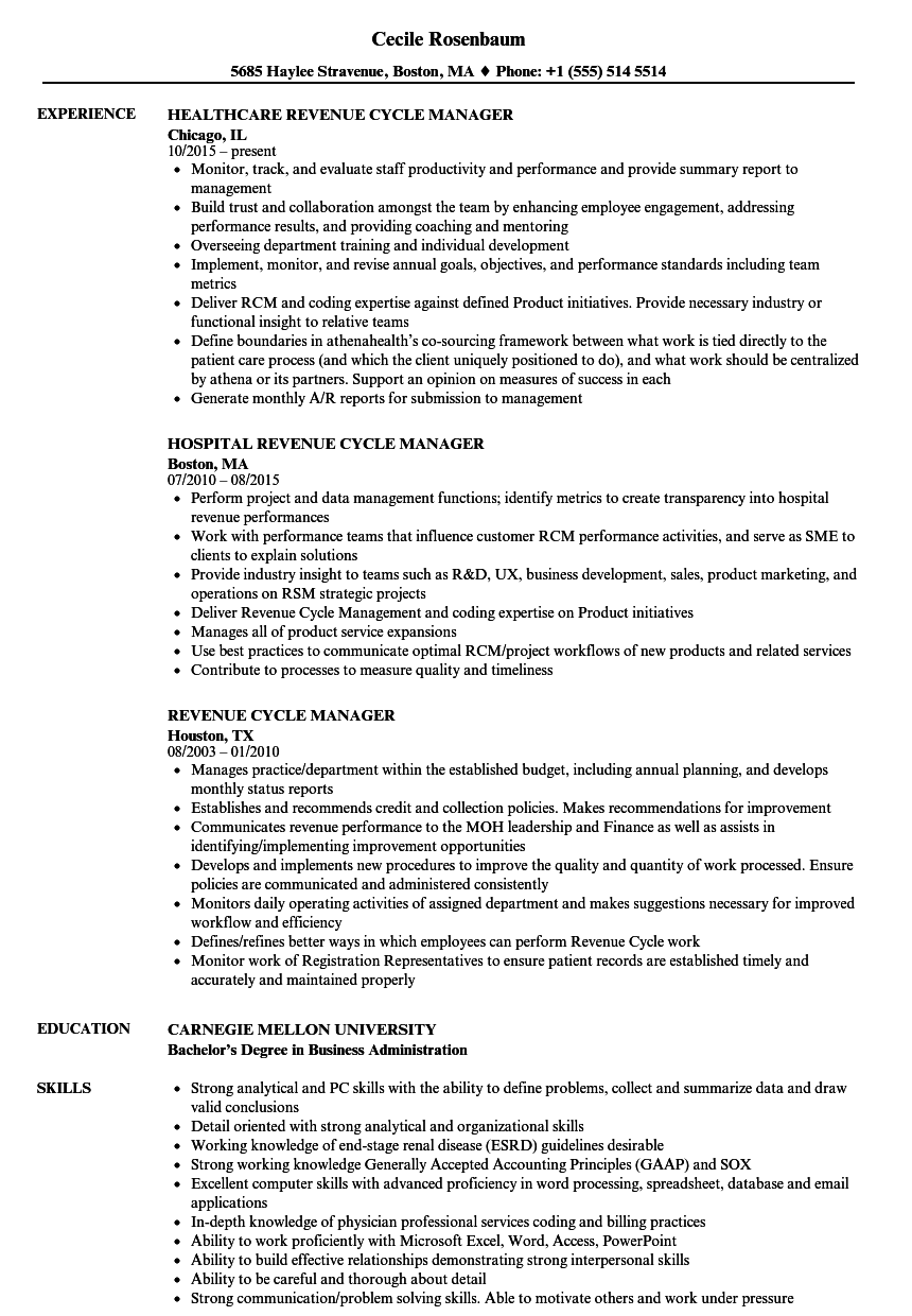 Revenue Cycle Analyst Interview Questions REVNEUS