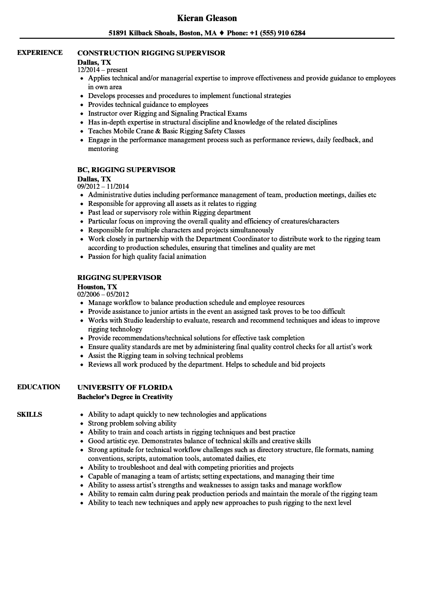 crane lift supervisor responsibilities