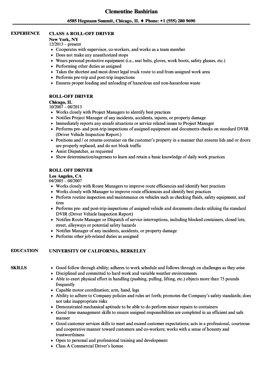 Best Truck Driver Resume Example Livecareer