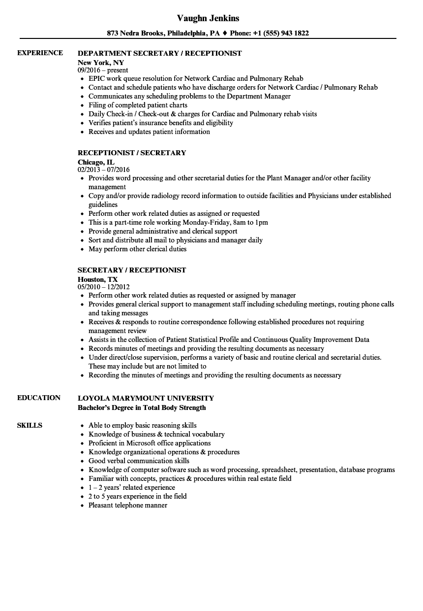 Receptionist Training Manual Template | TUTORE.ORG - Master of Documents