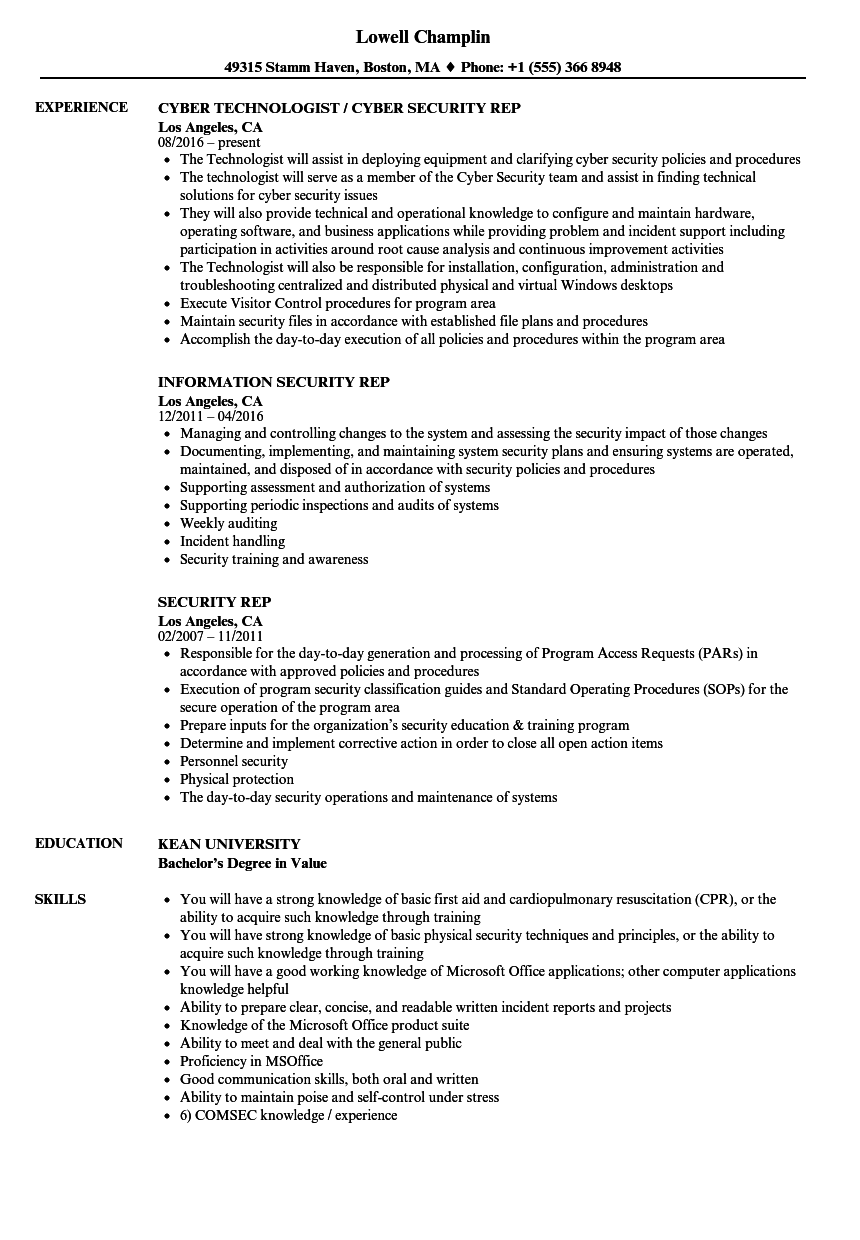 Security Clearance Resume FrankHensley Blog