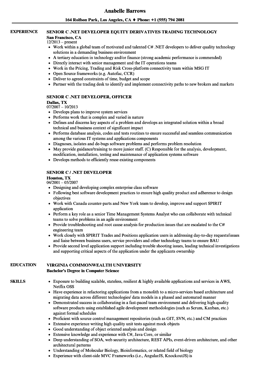C developer doc ext ext ext job pdf resume rtf