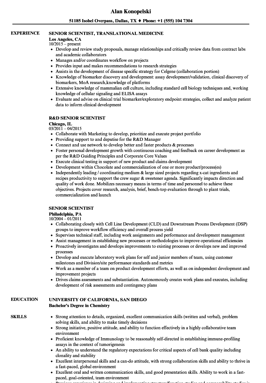 18+ Biotech Resume Examples PNG EX Resume