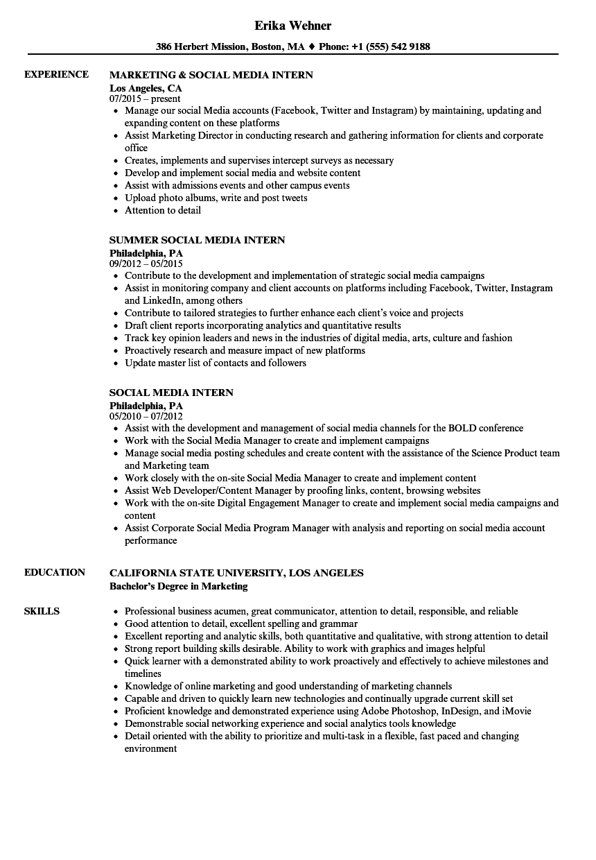 Social Media Intern Cover Letter from www.velvetjobs.com