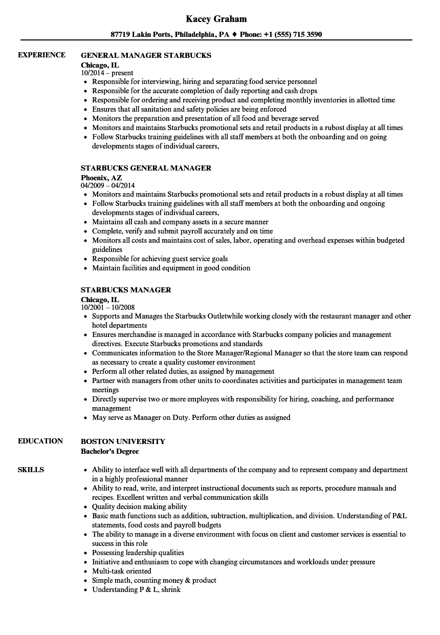 Cv Starbucks Serat