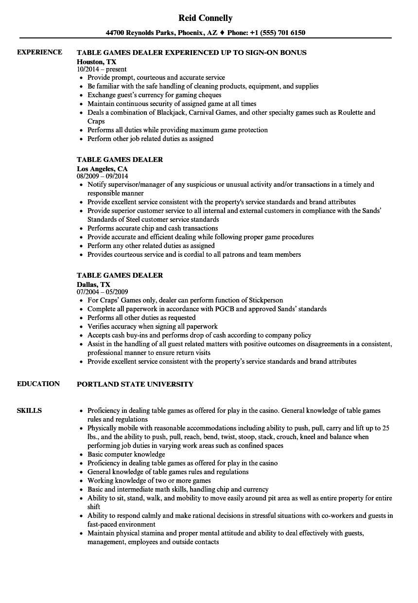 Casino Dealer Duties And Responsibilities Casino Dealer Duties And Responsibilities