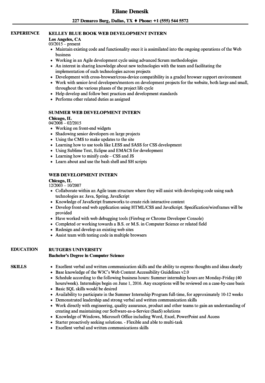 Front End Developer Intern Jobs The Best Developer Images