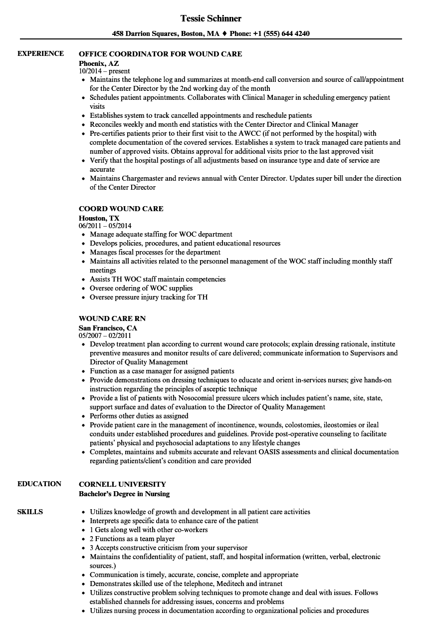 Wound Care Charting Template